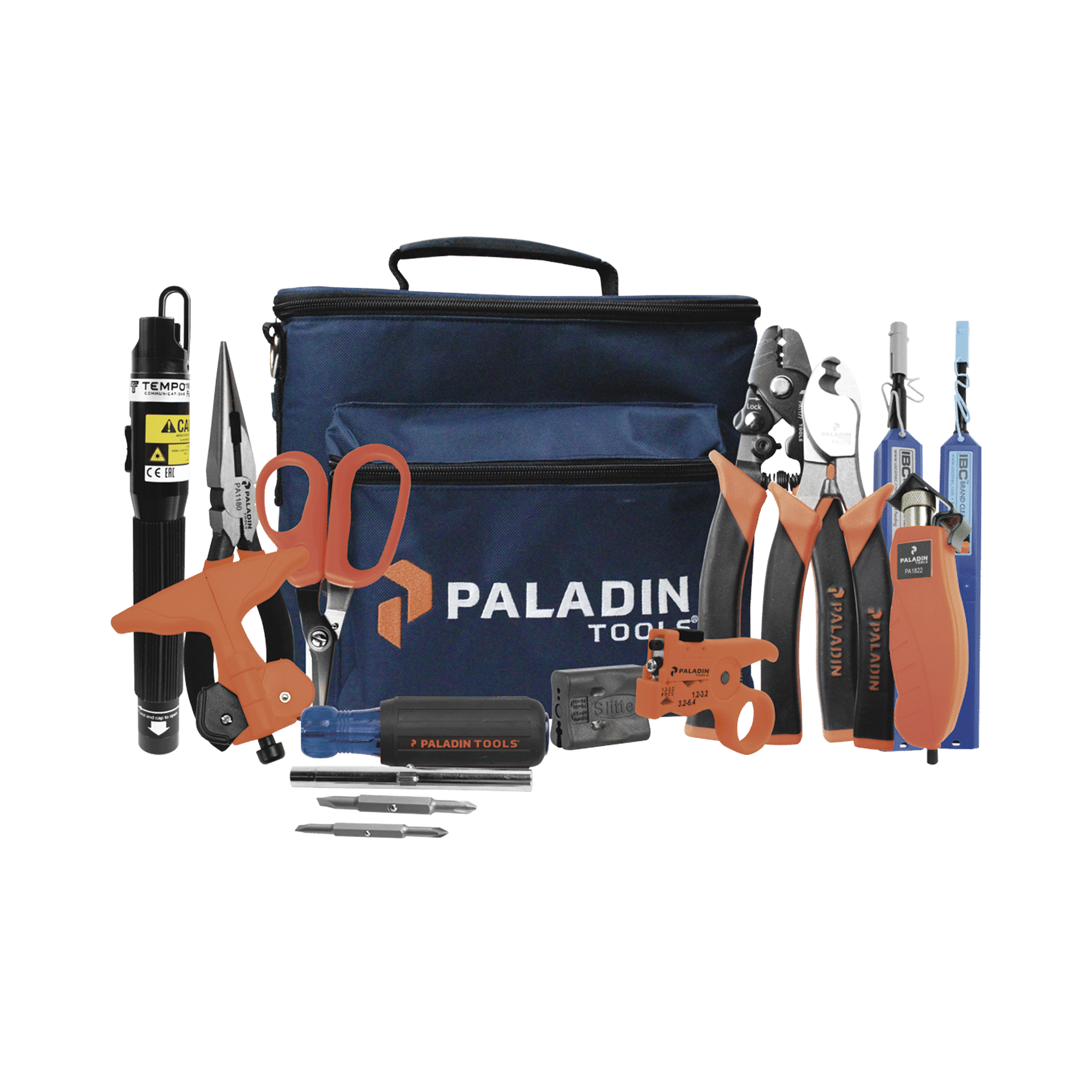 Kit de Herramientas Pro para Instalación de Fibra Óptica con accesorios de limpieza de puertos/conectores y desforradoras de fibra óptica