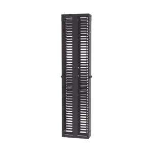 Organizador Vertical PatchRunner?, Doble (Frontal y Posterior), Para Rack Abierto de 45 Unidades, 8in de Ancho, Color Negro