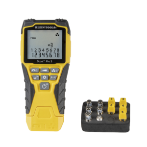 Kit Scout? Pro 3 Probador de Cables de Voz (RJ11/12), de Datos (RJ45) y de Video (Coaxial con conector F),