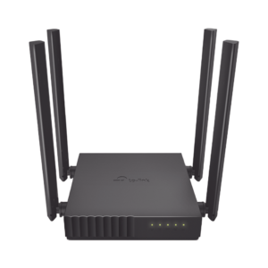 Router Inalámbrico doble banda AC, 2.4 GHz y 5 GHz Hasta 1200 Mbps, 4 antenas externas omnidireccional, 4 Puertos LAN 10/100 Mbps, 1 Puerto WAN 10/100 Mbps, Versión 6