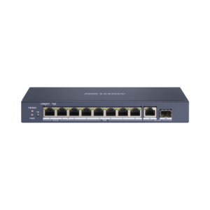 Switch PoE+ / No Administrable / 7 Puertos 1000 Mbps 802.3 af/at (30 W) / 2 Puertos 1000 Mbps Hi-PoE (90 W) / 1 Puertos 1000 Mbps Uplink / 1 Puerto SFP / Modo Extendido hasta 300 Metros / 110 Watts