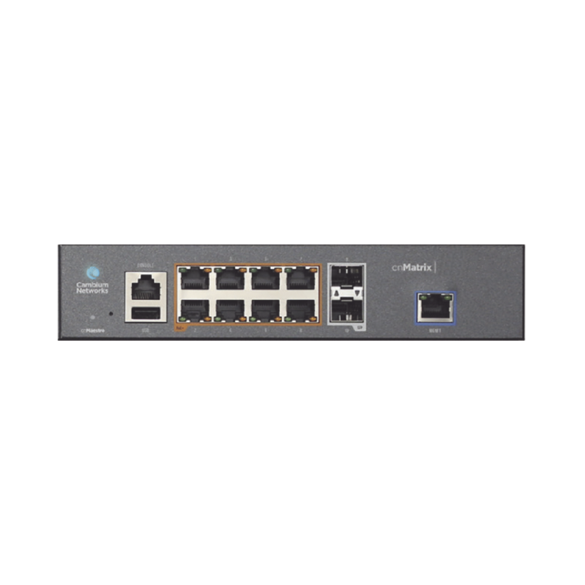 Switch PoE cnMatrix Ex1010-P / 8 Puertos Gigabit PoE 802.3af/at + 1 SFP / Capa 2 / Gestión en la Nube Gratuito