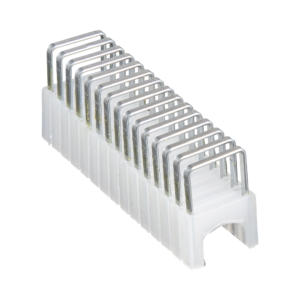Paquete de 300 Grapas con Aislamiento,  para Cables CAT3 y CAT5e, Cable de Altavoz y Cable de seguridad de hasta 1/4 × 5/16 (6 mm × 8 mm).