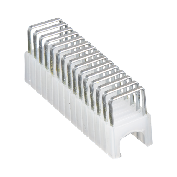 Paquete de 300 Grapas con Aislamiento,  para Cables CAT3 y CAT5e, Cable de Altavoz y Cable de seguridad de hasta 1/4 × 5/16 (6 mm × 8 mm).