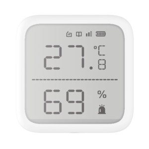 (AX PRO) Detector de Temperatura y Detector de Humedad Inalámbrico / 2.7 de Tamaño / Uso en Interior / Rango de Detección desde  -35°C hasta 99°C