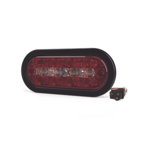 Plafón Ovalado de 7.5 Para Camiones de Transporte, 18 LED Ultra Brillantes, Color Rojo/Claro/Ambar
