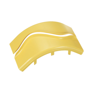 Tapa de Bajada Vertical Exterior de 90º, Para uso con Canaletas 6X4 FiberRunner?, Color Amarillo