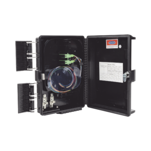 Cierre de Empalme para 24 fusiones de fibra óptica, Interior/Exterior, con 8 acopladores SC/APC y splitter 1x8 SC/APC Incluido, IP65