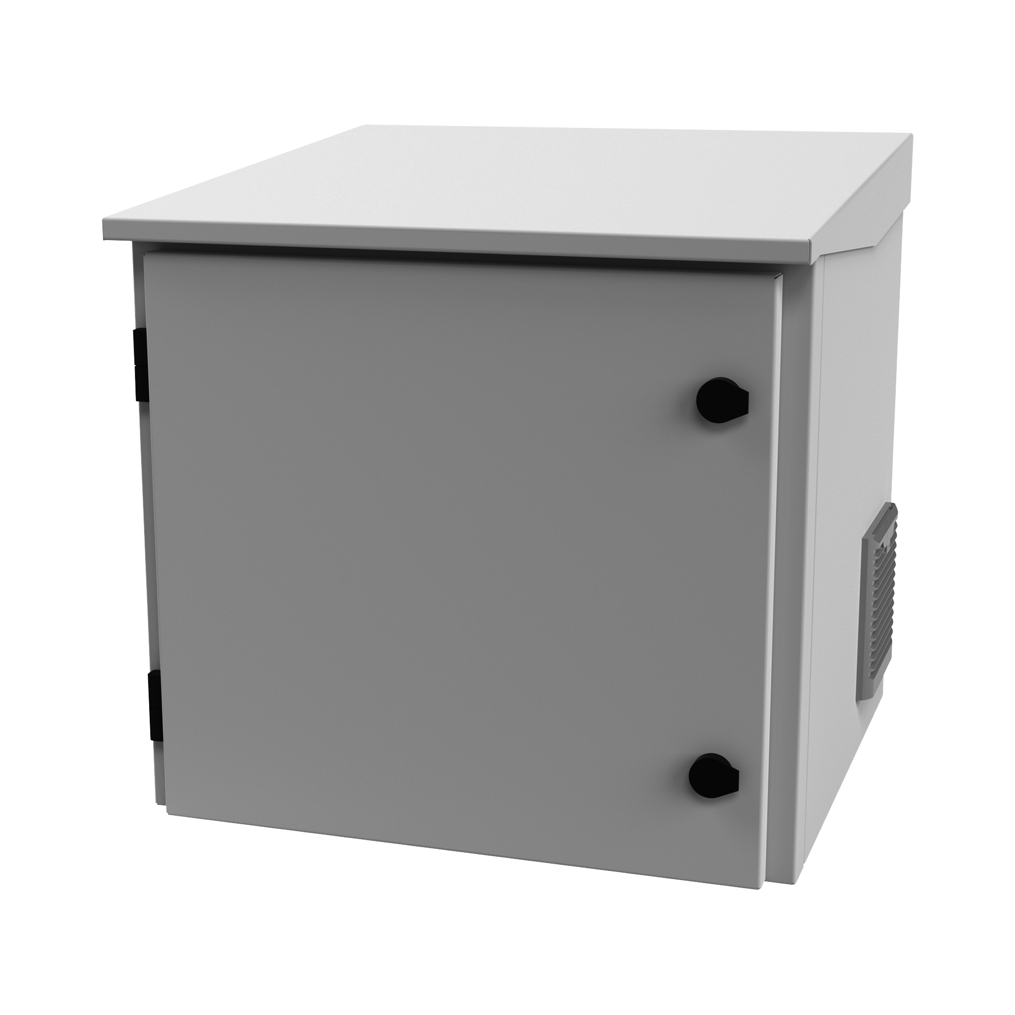 Gabinete de Exterior con Rack de 19 de 9UR con Ventiladores y Termostato, Se envía el Gabinete armado, (Montaje a poste o torre se vende por separado).