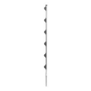 Poste con 6 Aisladores de PASO  para Cerca Electrificada. Tubo Galva. de 1.4m, cal. 18 de 1 Diam. (Sin pintar).