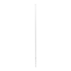 Poste de Esquina Blanco de Acero Galv. de 1.2m para Cerca Electrificada  cal. 18 de 1 Diam. para 5 Aisladores (No incluidos).