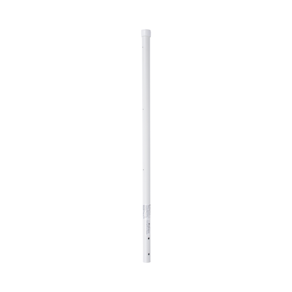 Poste de Esquina de 0.8m para Cerca Electrificada. Tubo Galvanizado cal. 18 de 1Diam. con Tapón, ideal para 3 Aisladores.