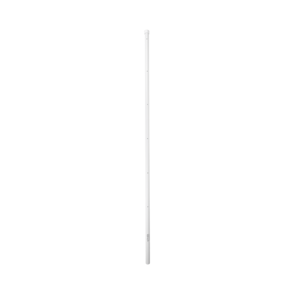 Poste de Esquina para Cerca Electrificada. Tubo Galva. de 1.4 m, cal. 18 de 1 Diam. + Pintura Blanca. Ideal para 6 Aisladores