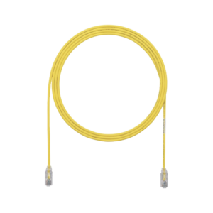 Cable de Parcheo UTP Cat6A, CM/LSZH, Diámetro Reducido (28AWG), Color Amarillo, 7ft