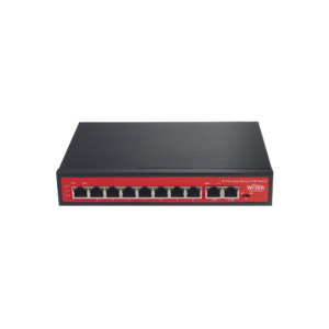 Switch PoE No administrable / PoE de Largo Alcance Hasta 250m / 8 Puertos PoE 10/100Mbps (Puerto 1 Hasta 60W, Puertos 2 al 8 Hasta 30W) + 2 Puertos Gigabit Uplink / Presupuesto 120 W / Plug and Play