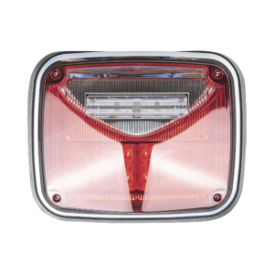 Luz de advertencia de 8 X 6, Color Rojo, Con Luz de Trabajo Clara, Ideal para Ambulancias