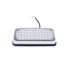 Luz de Advertencia de 7X3, Bicolor Rojo/Claro, Ideal para Ambulancias