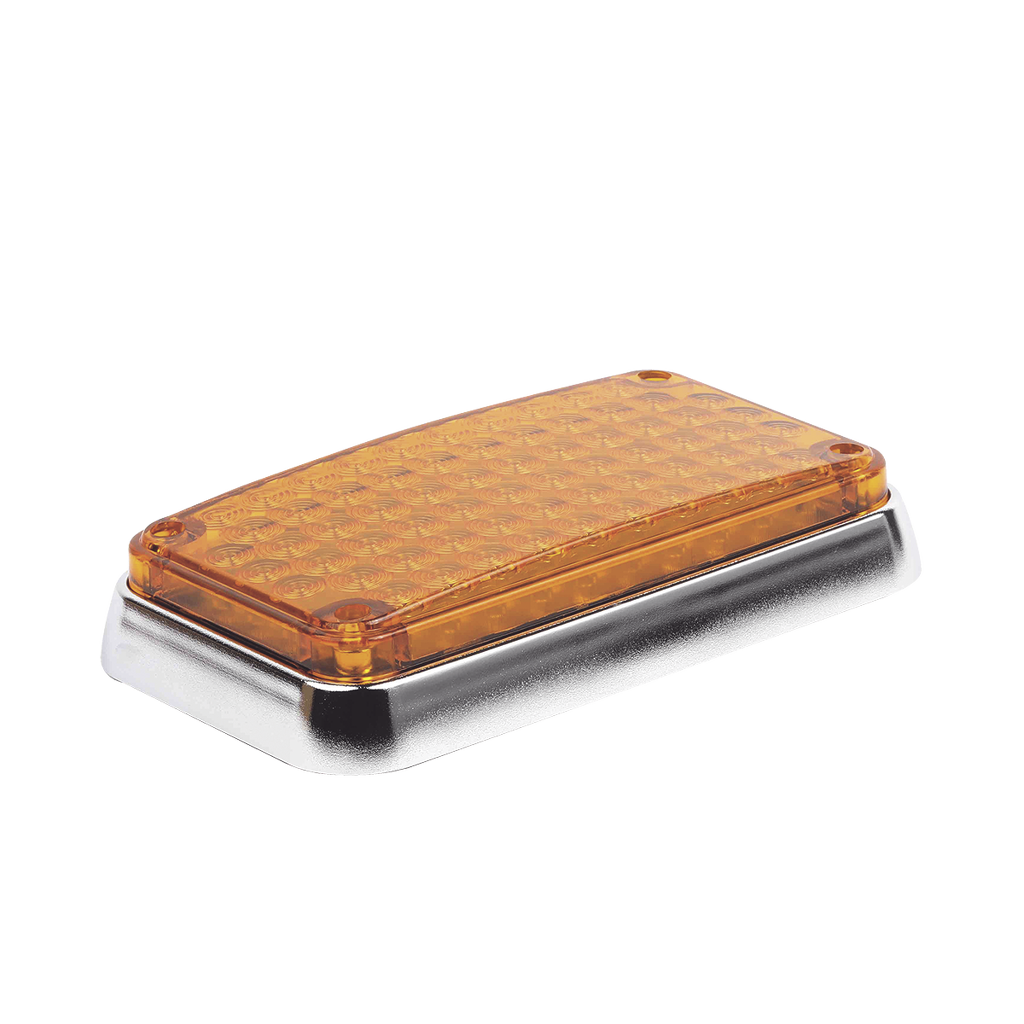 Luz de Advertencia de 6X4, Color Ambar, Ideal para Ambulancias