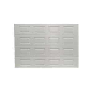Puerta de Garage de alta calidad, Color blanco 10X8 pies,  AISLADA, Estilo Americana , CUADRO CORTO.