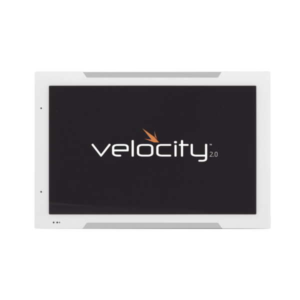 Panel táctil de programación Velocity de 8? / Iluminación LED en bisel para programación de salas y control AV / Color blanco