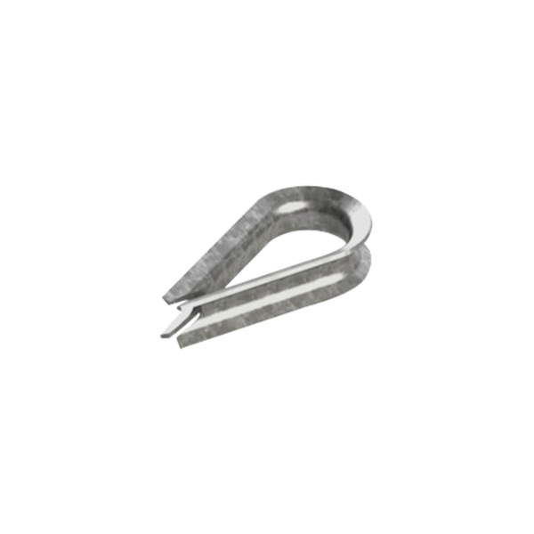 Cuello/ Guardacabo/ Rozadera para Cable de 3/8 de Acero Galv. por Inmersión.