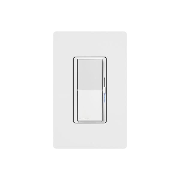 (Caseta Wireless) DIVA Atenuador de pared. Aumenta/Disminuye Intensidad de Iluminación.  No requiere cable neutro. 150W LED / 600W INC/HAL