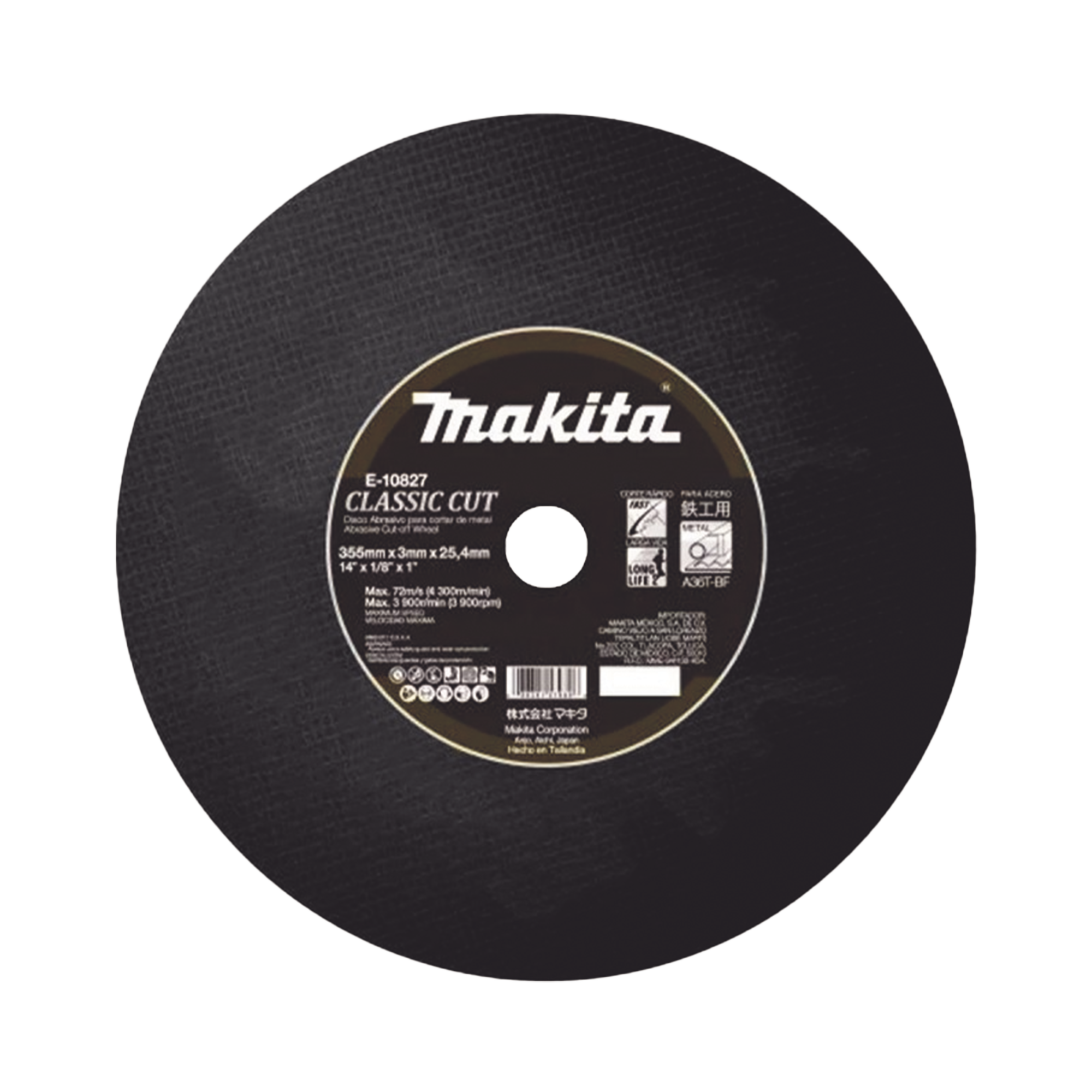 Disco de corte para metal de 14