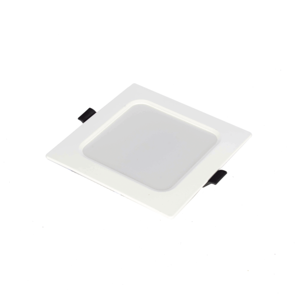 Spot Cuadrado Empotrable / 12 x 12 cm / Luz Fría / 110 V / 6 W / 420 lúmenes / 25000 hrs / Ángulo de apertura 120° / IP20