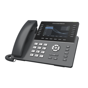 Teléfono IP Wi-Fi, Grado Operador, 14 líneas SIP con 6 cuentas, pantalla LCD  5, puertos Gigabit, Bluetooth, PoE, codec Opus, IPV4/IPV6 con gestión en la nube GDMS