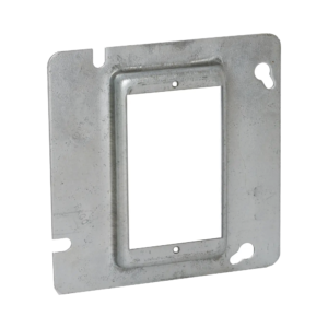 Sobretapa Cuadrada Galvanizada  de 4 11-16, realce de 1/2.