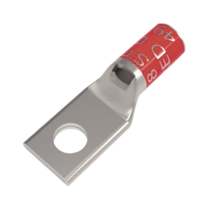 Zapata Terminal de Compresión BURNDY Cañón Corto para Tornillo de 5/16 y Calibre 8 AWG.