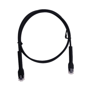 Cable de Parcheo Ultra Slim Con Bota Flexible UTP Cat6 - 10 m Negro Diámetro Reducido