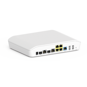 Router/Firewall, con función SD-WAN NSE3000 / 2 puertos WAN Gigabit + 2 SFP combo / 4 puertos LAN Gigabit / Gestión Unificada de Amenazadas / Administración desde la Nube con cnMaestro / Hasta 1,000 dispositivos