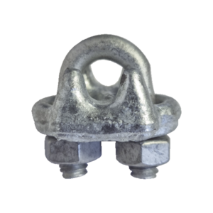 Nudo/ Perro/ Abrazadera Acero Forjado para Cable de 1/4 Galv. por Inmersión en Caliente.