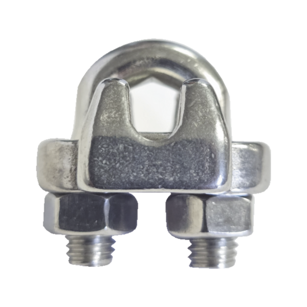 Nudo/ Perro/ Abrazadera Acero Forjado para Cable de 5/16, Acero Inoxidable.