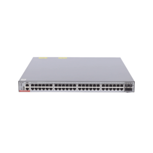 Switch Administrable Capa 3 PoE con 48 puertos Gigabit 802.3af/at + 4 SFP+ para fibra 10Gb, hasta 1,480 watts, gestión gratuita desde la nube.