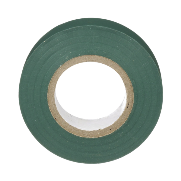 Cinta Eléctrica STRONGHOLD para Aislar, de PVC, Uso General Reparación y Mantenimiento, Grosor de 0.18mm (7 mil), Ancho de 19mm, y 20.12m de Largo, Color Verde