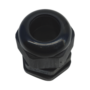 Conector Plástico Negro Tipo Glándula para Rosca NPT 3/4