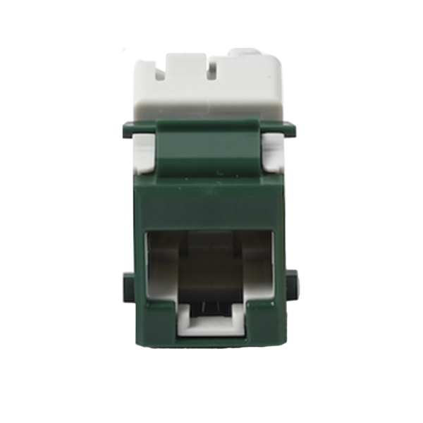 Jack UltraMAX Cat5e, UTP, Tipo Keystone, Color Verde, Punch Down