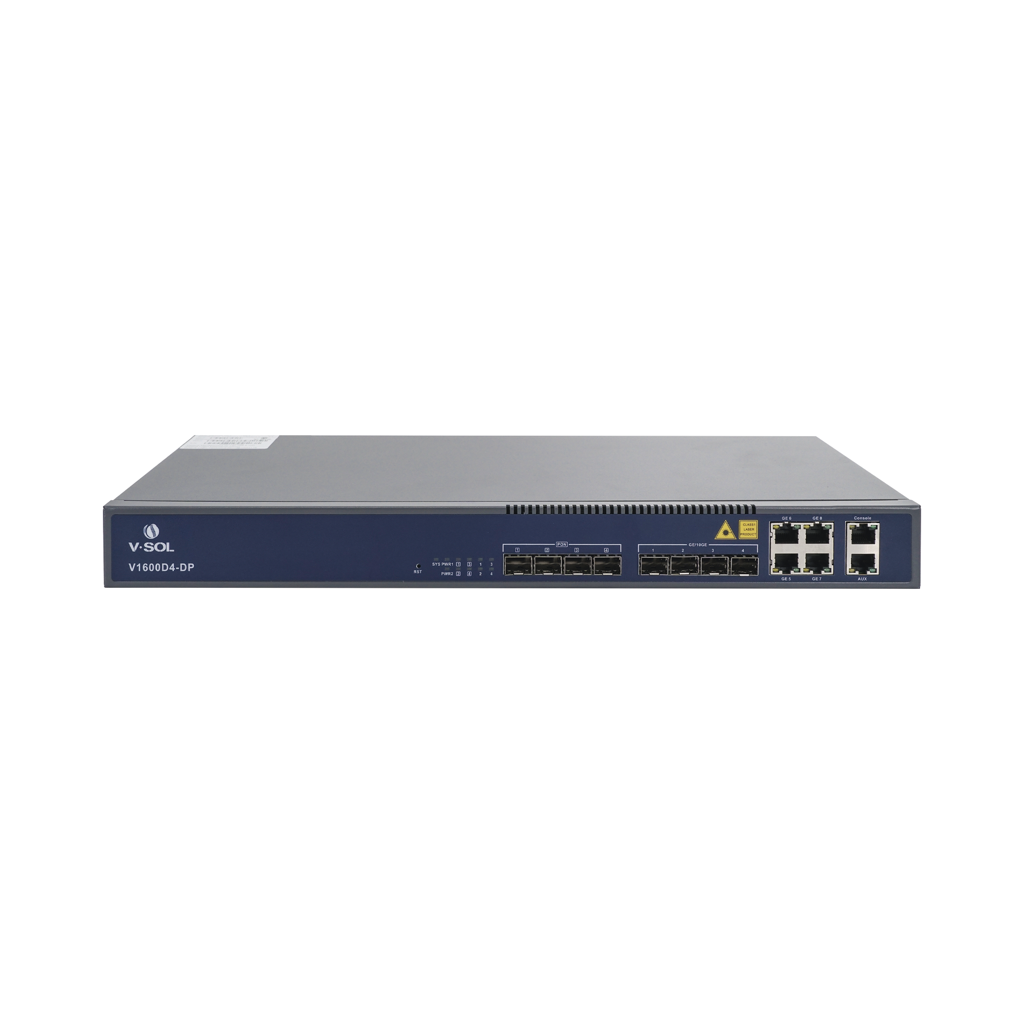 OLT de 4 puertos EPON con 8 puertos Uplink (4 puertos Gigabit Ethernet + 4 puertos Gigabit Ethernet SFP) , hasta 256 ONUS,