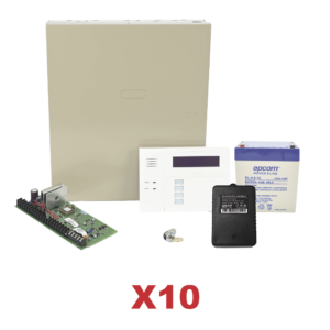 Kit de 10 Paneles de Alarma VISTA48 con Batería y Transformador