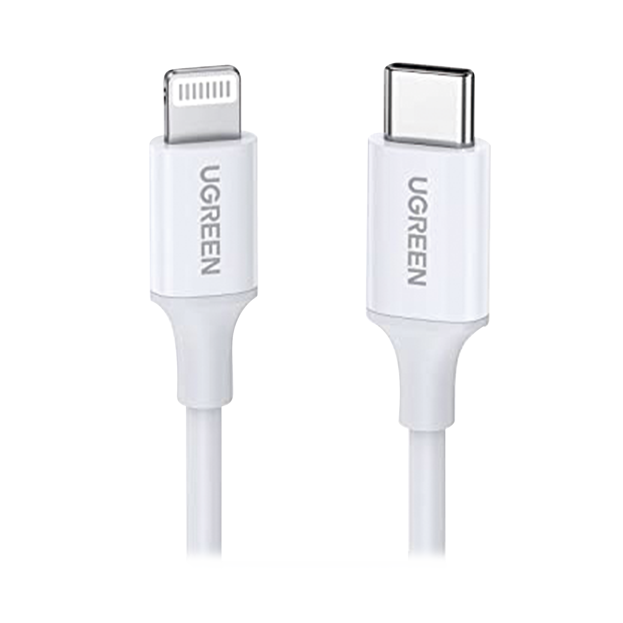 Cable USB-C a Lightning | 1 Metro | Certificado MFi | Carga Rápida 60W | 480 Mbps | PD | Conector C94 | Adecuado para iPhone, iPad y iPod | Protección Integrada | Caja de ABS | Cubierta de TPE | Color Blanco.