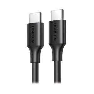 Cable USB-C a USB-C | 1 Metro | Carga Rápida de hasta 60W | Transferencia de datos de 480 Mbps | PD3.0 | QC 4.0/3.0/2.0 | FPC | AFC | Duradero y Flexible| Caja ABS | Cubierta de TPE | Color Negro.