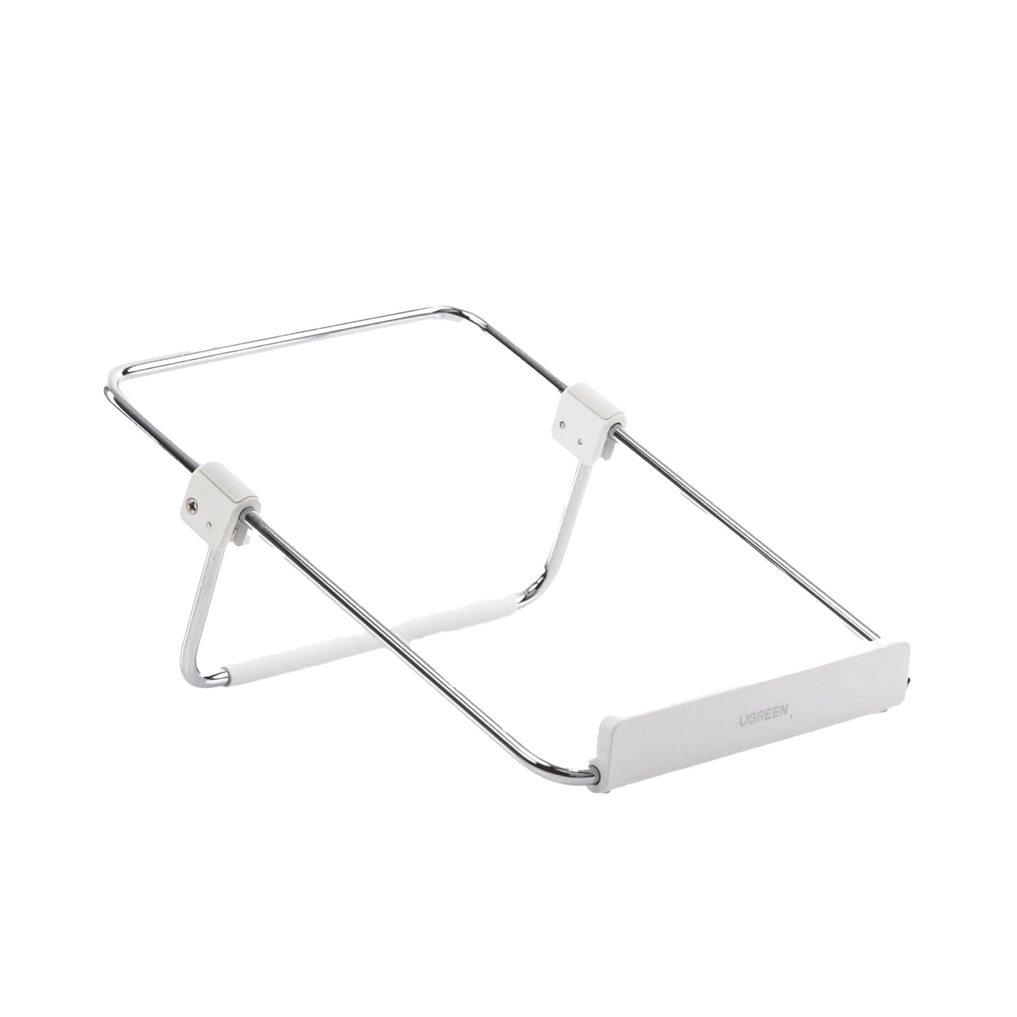 Soporte para Laptop / Plegable / Ajustable de 87 a 131 mm / Amplia compatibilidad 11-16 / Capacidad de carga 20 KG / Antideslizante / Ultra Ligero / Metal / ABS / Silicona / Color Plata