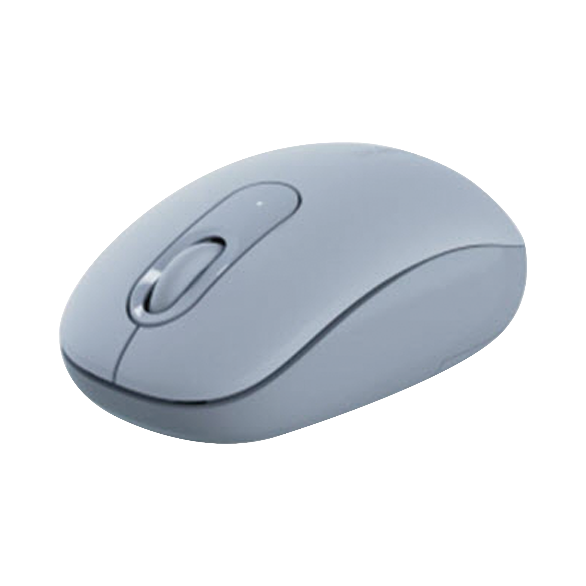 Mouse Inalámbrico 2.4G 800/1200/1600/2400 DPI / Función de 3 botones / Alcance 10m / Silencioso / Ergonómico / Anti-caída y Anti-interferencias / Color Dusty Blue / Batería Alcalina AA (incluida).