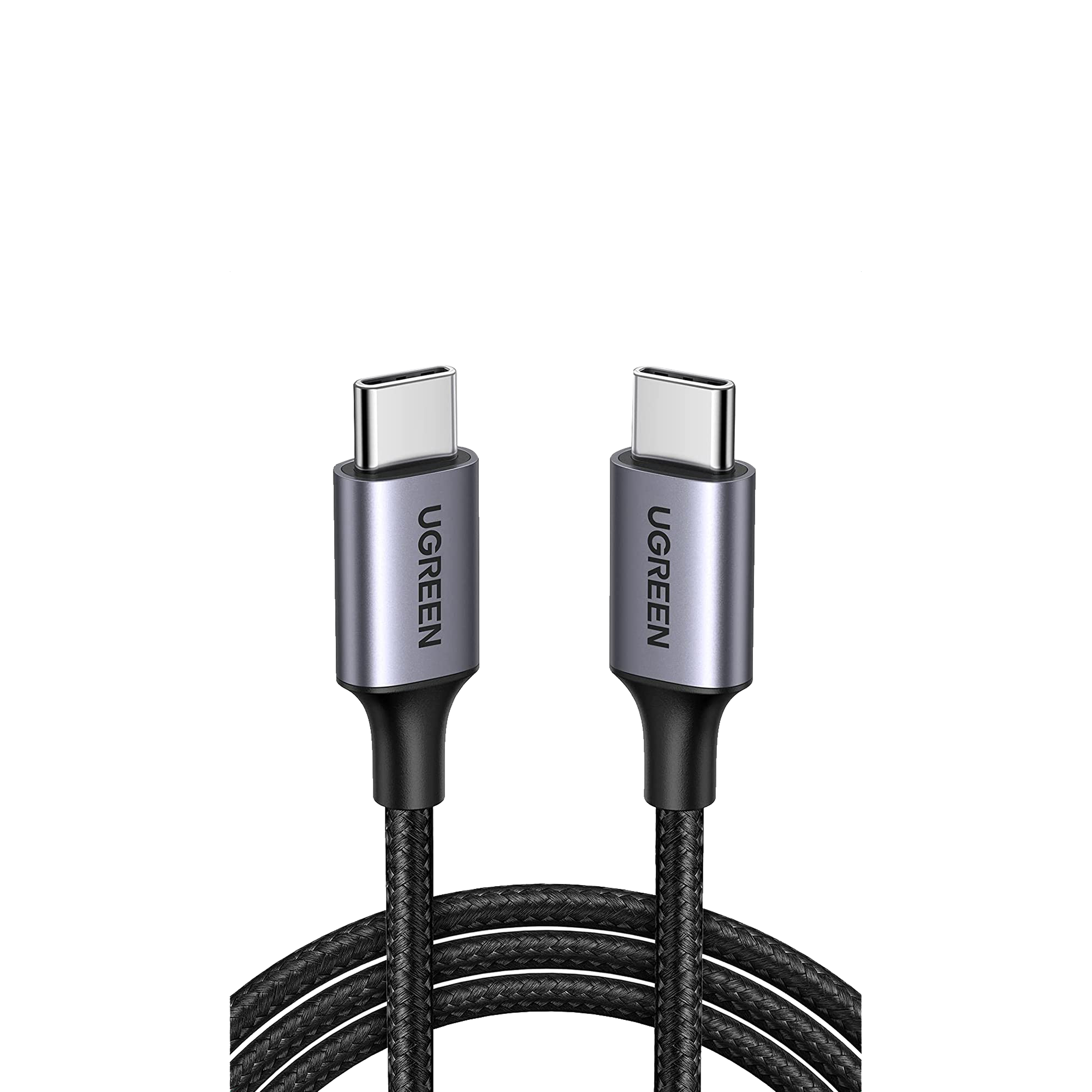 Cable USB-C a USB-C | 2 Metros | Transferencia de datos de 480 Mbps | Carga Rápida de hasta 60W | QC 4.0/3.0/2.0 | PD3.0 | FPC | AFC | Protección Integrada | Caja de Aluminio | Nylon Trenzado | Color Negro.