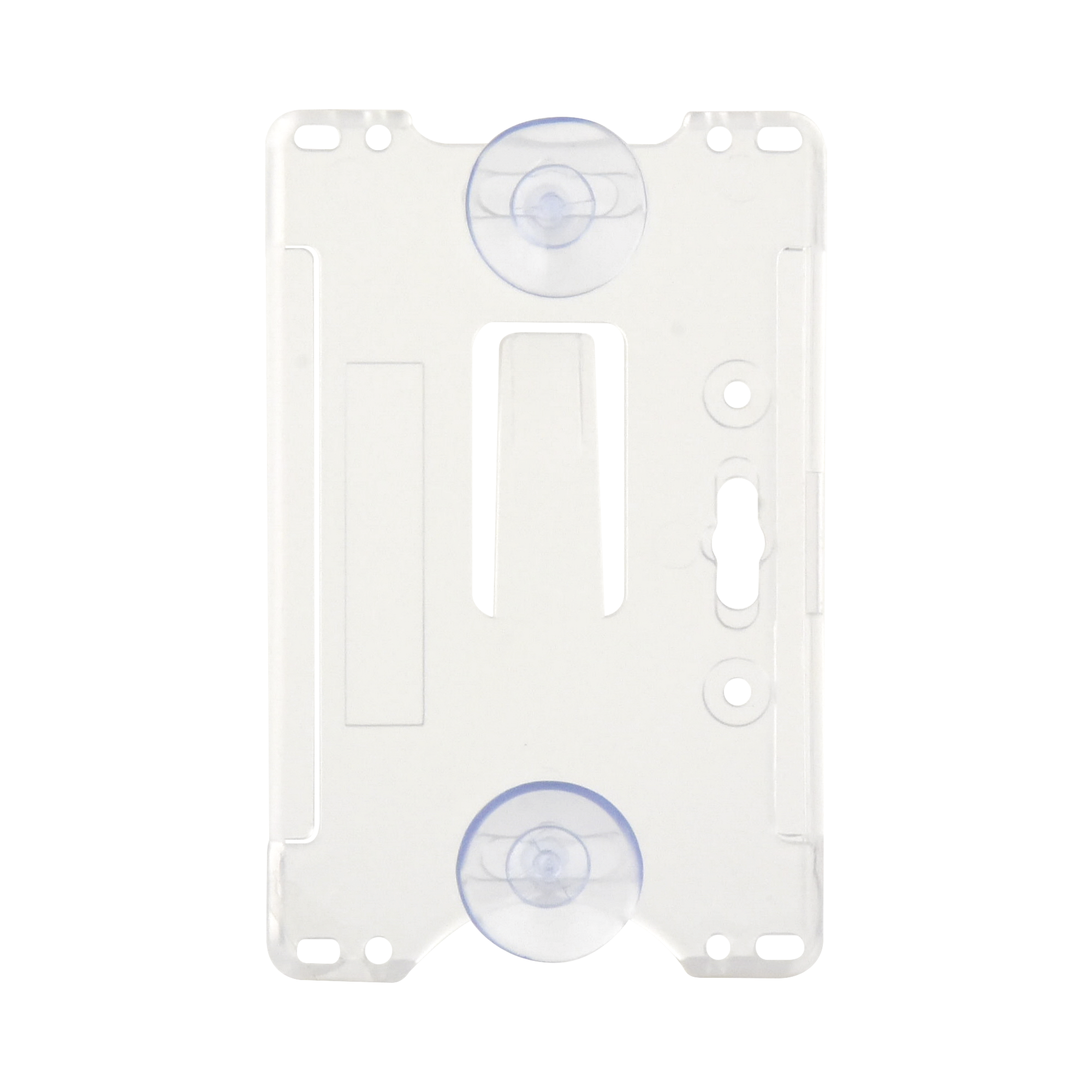 Porta tarjeta de plastico ABS / Transparente / Compatible con tarjetas ACCESSCARDEPC / PROCARDX o Formato CR80