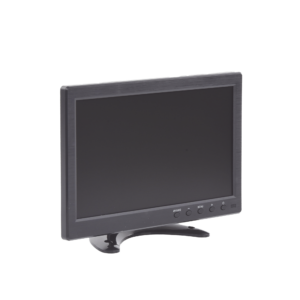 Monitor 10.1 TFT-LCD ideal para colocar en vehículos o DVR/NVR. Entradas de video HDMI, VGA y RCA (CVBS)
