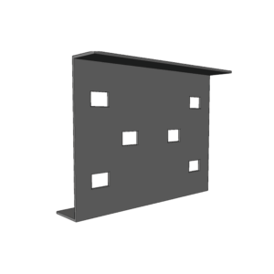 Cople para Uniones de Escalera de Aluminio / Perfil Z / Peralte 3 1/4 / Incluye Tornilería