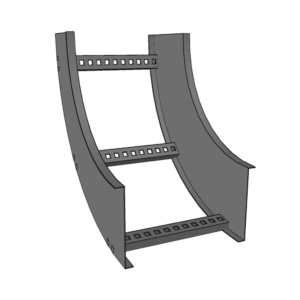 Curva Vertical Interior de Aluminio de 90° Perfil Z / Peralte 3 1/4 / Ancho 6 / Radio 8 / Incluye Tornillería